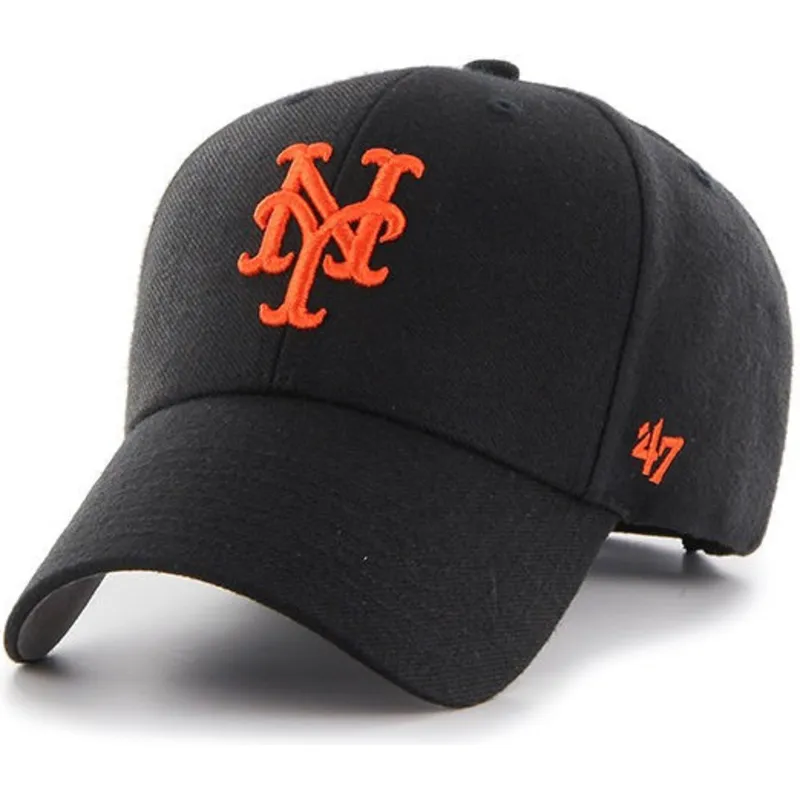 shapka-izvita-cherna-reguliruem-na-new-york-mets-mlb-ot-47-brand
