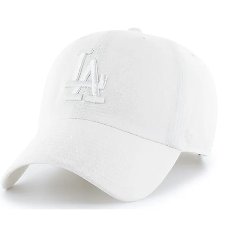 shapka-izvita-byala-reguliruem-na-los-angeles-dodgers-mlb-ot-47-brand
