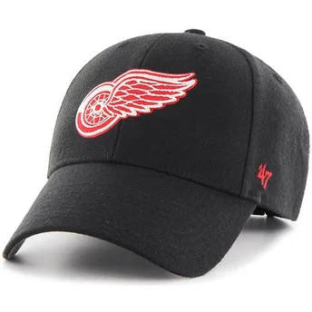 shapka-izvita-cherna-reguliruem-na-detroit-red-wings-nhl-ot-47-brand