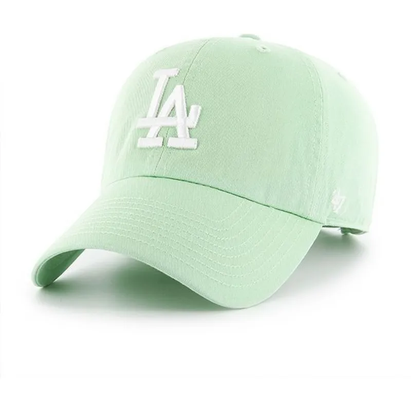 shapka-izvita-zelena-reguliruem-na-los-angeles-dodgers-mlb-ot-47-brand