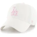 shapka-izvita-byala-reguliruem-rosa-na-los-angeles-dodgers-mlb-ot-47-brand