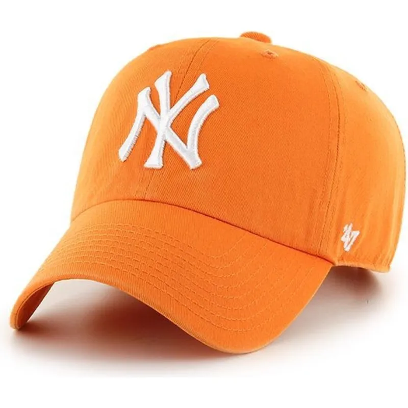 shapka-izvita-oranzhev-reguliruem-vibrante-na-new-york-yankees-mlb-ot-47-brand