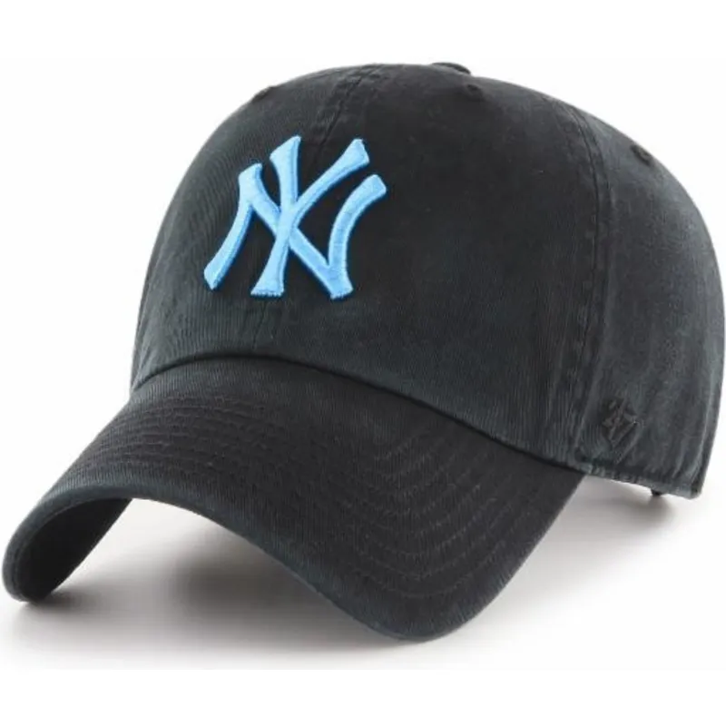shapka-izvita-cherna-reguliruem-na-new-york-yankees-mlb-ot-47-brand