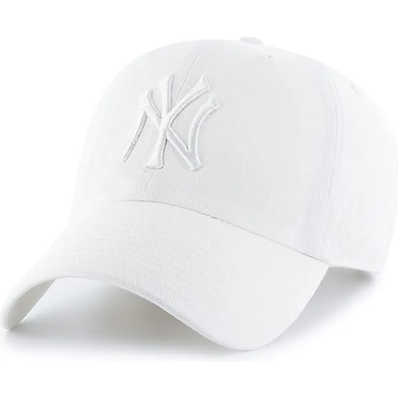 shapka-izvita-byala-reguliruem-na-new-york-yankees-mlb-ot-47-brand