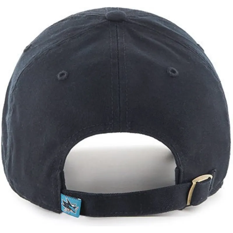 schwarze-gebogene-kappe-der-san-jose-sharks-nhl-clean-up-von-47-brand