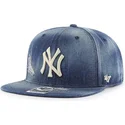 shapka-ploska-tmnosin-snapbek-vaquero-na-new-york-yankees-mlb-ot-47-brand
