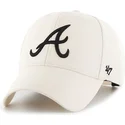 shapka-izvita-krem-snapbek-na-atlanta-braves-mlb-ot-47-brand