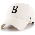shapka-izvita-krem-snapbek-na-boston-red-sox-mlb-ot-47-brand