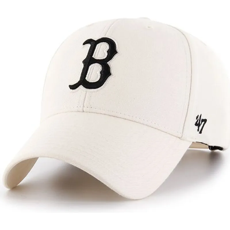 shapka-izvita-krem-snapbek-na-boston-red-sox-mlb-ot-47-brand
