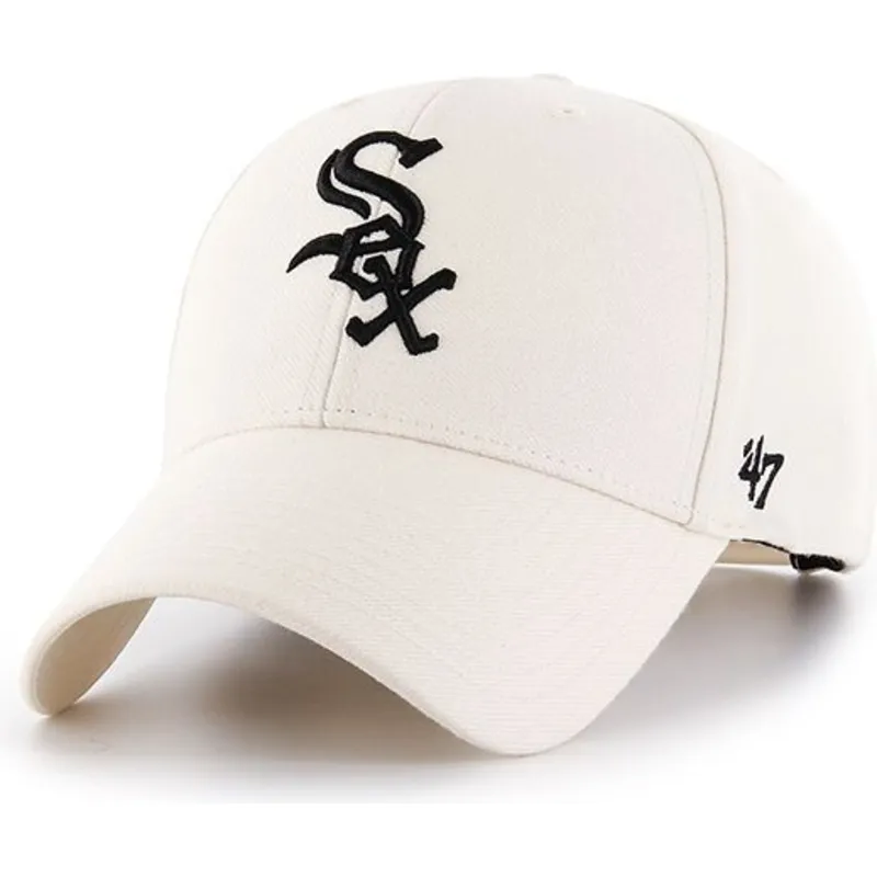 shapka-izvita-krem-snapbek-na-chicago-white-sox-mlb-ot-47-brand