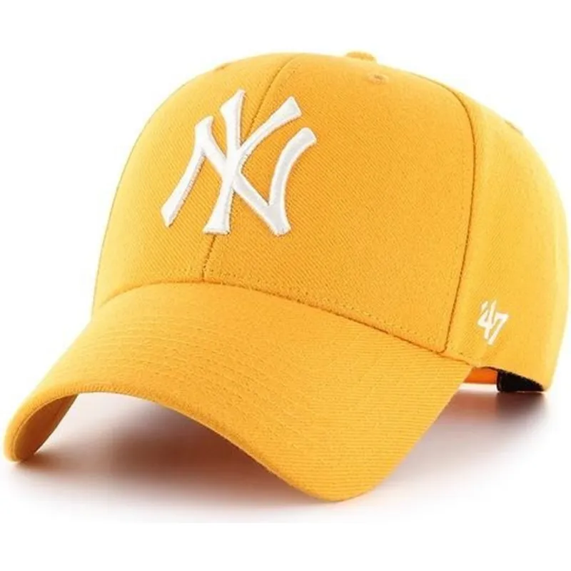 shapka-izvita-zhlt-snapbek-oro-na-new-york-yankees-mlb-ot-47-brand