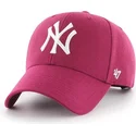 shapka-izvita-roza-snapbek-galaxy-na-new-york-yankees-mlb-ot-47-brand