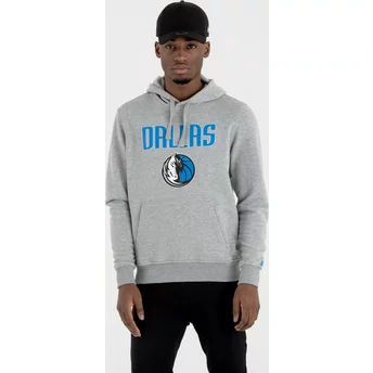 New Era Dallas Mavericks NBA Grey Pullover Hoody Sweatshirt