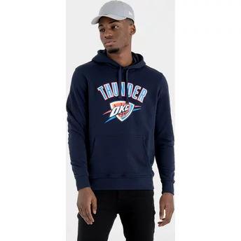New Era Oklahoma City Thunder NBA Pullover Hoodie Kapuzenpullover Sweatshirt marineblau