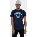 new-era-charlotte-hornets-nba-kurzarmeliges-t-shirt-in-marineblau