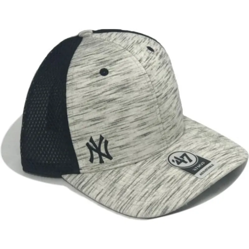 shapka-izvita-traker-siv-snapbek-jaspeado-na-new-york-yankees-mlb-ot-47-brand