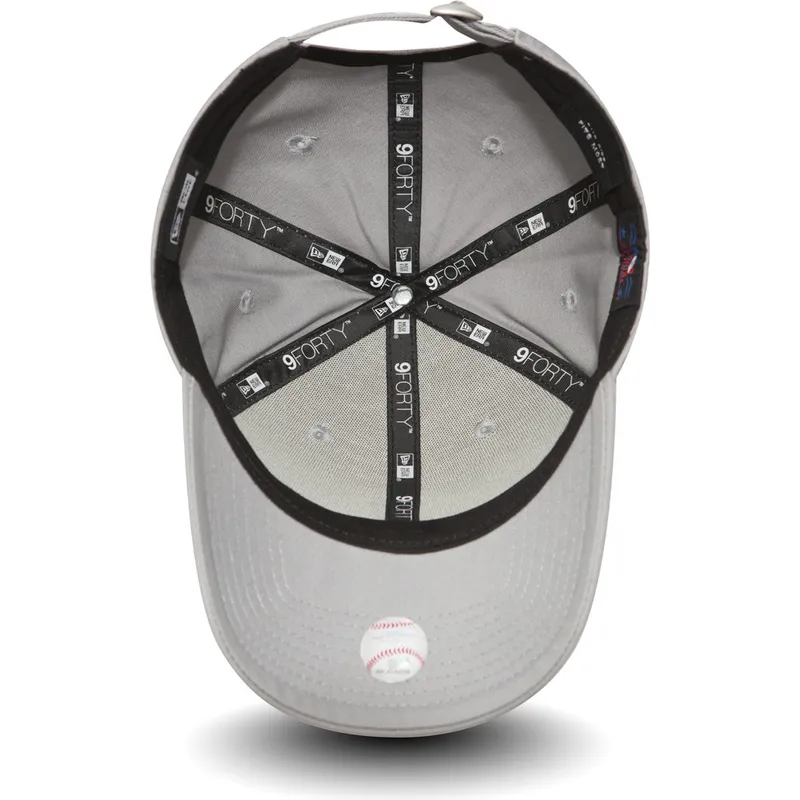 shapka-izvita-siv-reguliruema-9forty-essential-na-new-york-yankees-mlb-ot-new-era