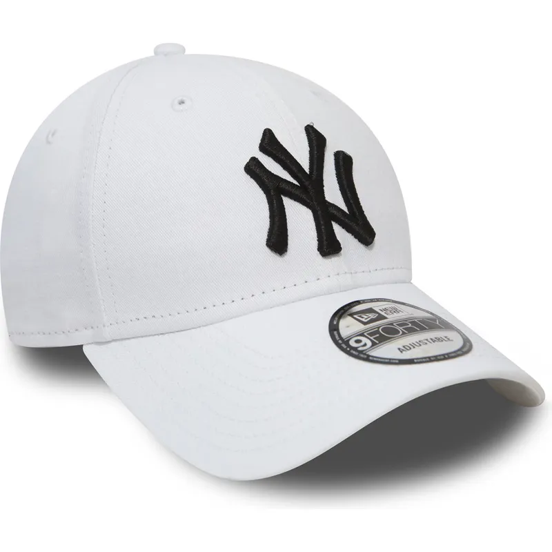 shapka-izvita-byala-reguliruema-9forty-essential-na-new-york-yankees-mlb-ot-new-era