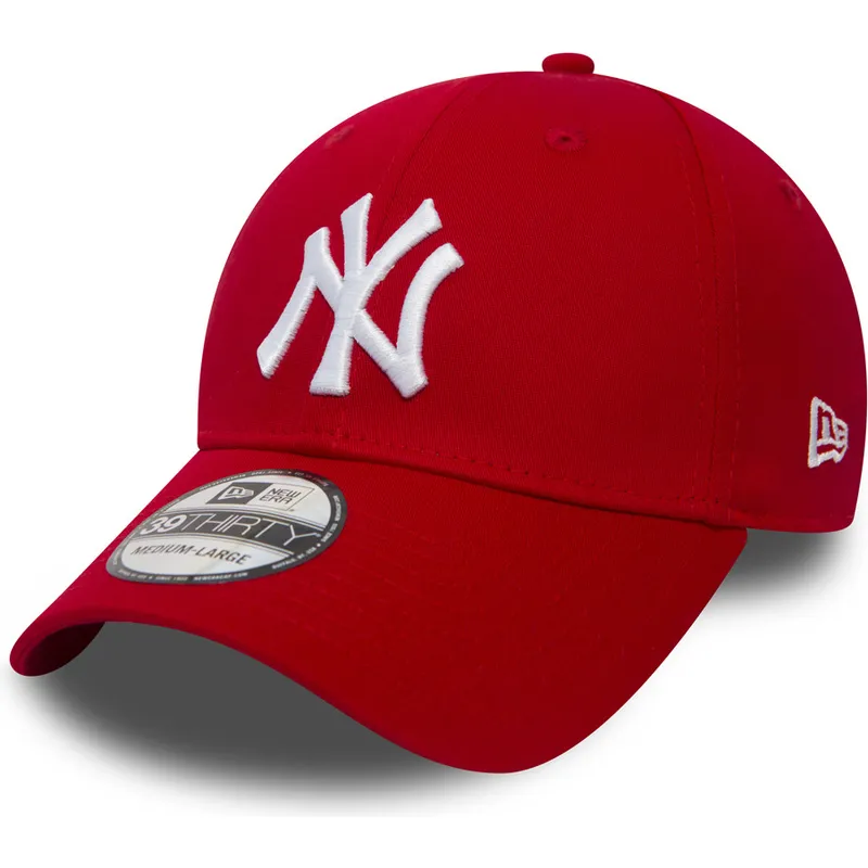 shapka-izvita-chervena-reguliruema-39thirty-classic-na-new-york-yankees-mlb-ot-new-era