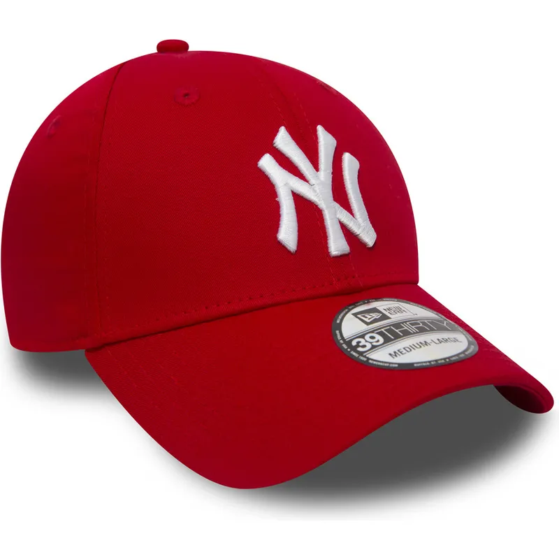shapka-izvita-chervena-reguliruema-39thirty-classic-na-new-york-yankees-mlb-ot-new-era