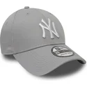 shapka-izvita-siv-reguliruema-39thirty-classic-na-new-york-yankees-mlb-ot-new-era