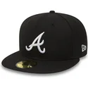 atlanta-braves-mlb-new-era-59fifty-essential-sort-justerbar-flat-kasket