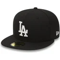 sort-fitted-59fifty-essential-flad-kasket-fra-los-angeles-dodgers-mlb-fra-new-era
