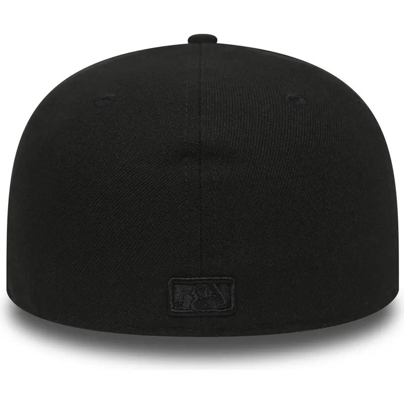 sort-justerbar-59fifty-black-on-black-new-york-yankees-mlb-kasket-fra-new-era