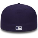 new-era-flat-brim-59fifty-essential-new-york-yankees-mlb-fitted-cap-violett