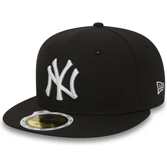 new-era-mlb-new-york-yankees-59fifty-essential-kinder-schwarze-fitted-cap