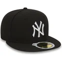 gorra-plana-negra-ajustada-para-nino-59fifty-essential-de-new-york-yankees-mlb-de-new-era