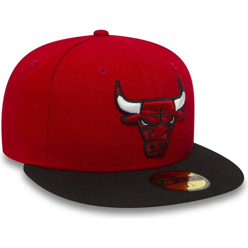 rote-anliegende-59fifty-essential-flat-cap-der-chicago-bulls-nba-von-new-era