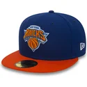 flache-blaue-angepasste-59fifty-essential-kappe-der-new-york-knicks-nba-von-new-era
