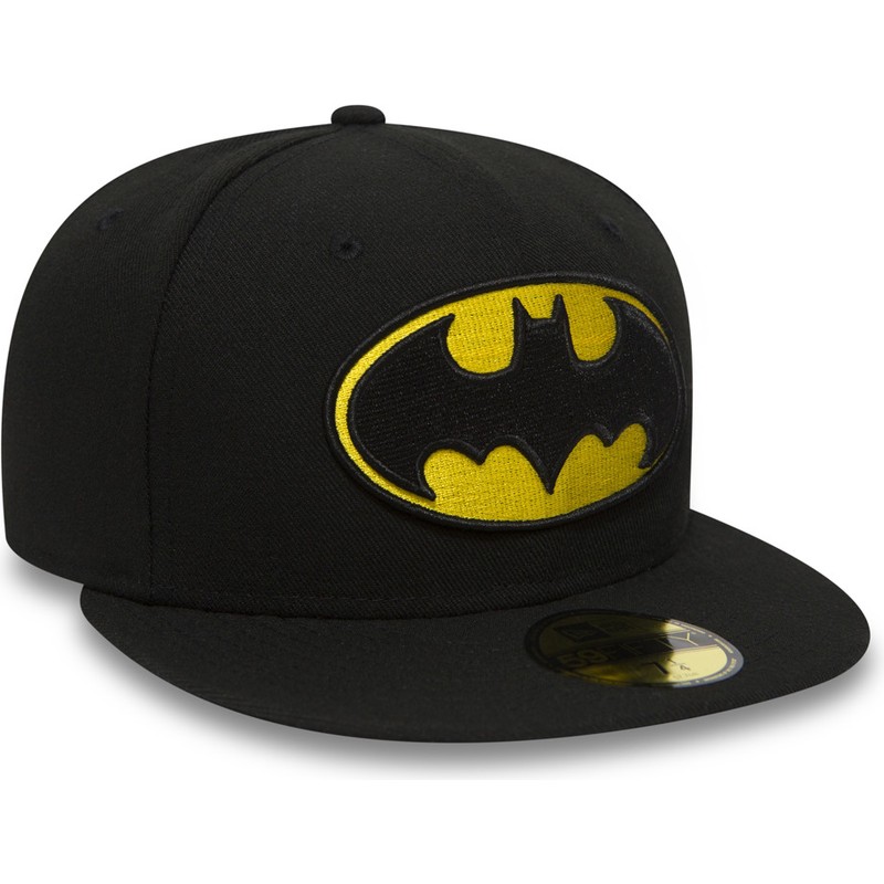 new-era-flat-brim-59fifty-batman-character-essential-warner-bros-black-fitted-cap