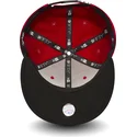 shapka-ploska-chervena-snapbek-ajustable-9fifty-cotton-block-na-new-york-yankees-mlb-ot-new-era