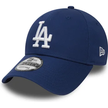 Los Angeles Dodgers MLB 9FORTY Essential justerbar blå buet kasket fra New Era