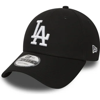 shapka-izvita-cherna-reguliruem-9forty-essential-na-los-angeles-dodgers-mlb-ot-new-era