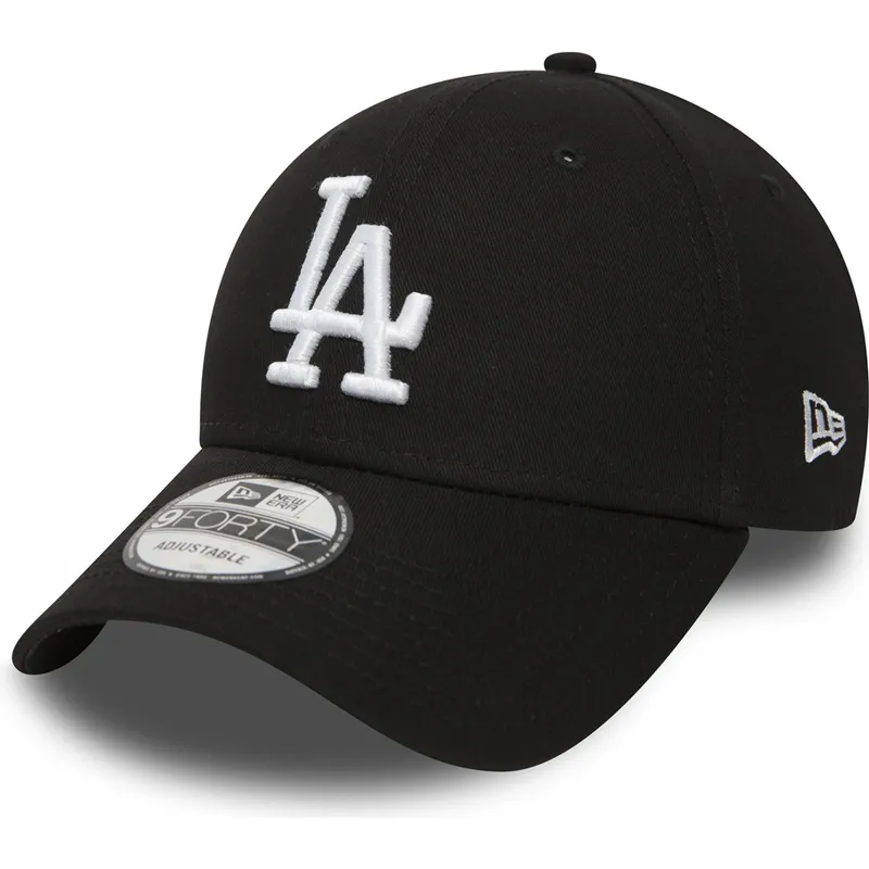 shapka-izvita-cherna-reguliruem-9forty-essential-na-los-angeles-dodgers-mlb-ot-new-era