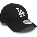 shapka-izvita-cherna-reguliruem-9forty-essential-na-los-angeles-dodgers-mlb-ot-new-era