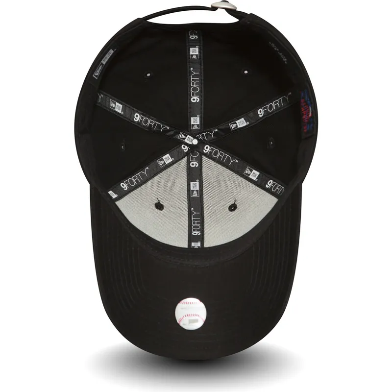 sort-justerbar-curved-9forty-essential-kasket-fra-los-angeles-dodgers-mlb-fra-new-era