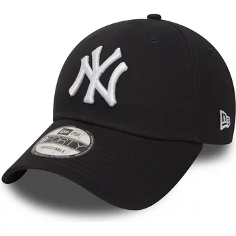 New Era Curved Brim 9FORTY Essential New York Yankees MLB Adjustable Cap marineblau