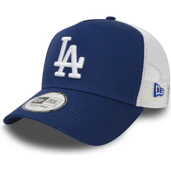 Blå trucker-kasket Clean A Frame fra Los Angeles Dodgers MLB fra New Era