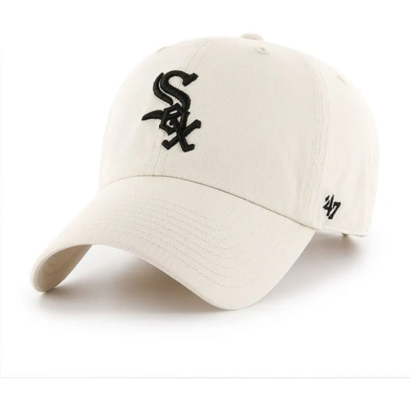 shapka-izvita-krem-reguliruem-na-chicago-white-sox-mlb-ot-47-brand