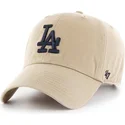 shapka-izvita-bezhov-reguliruem-na-los-angeles-dodgers-mlb-ot-47-brand