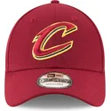 shapka-izvita-chervena-reguliruem-9forty-the-league-na-cleveland-cavaliers-nba-ot-new-era