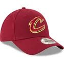 shapka-izvita-chervena-reguliruem-9forty-the-league-na-cleveland-cavaliers-nba-ot-new-era