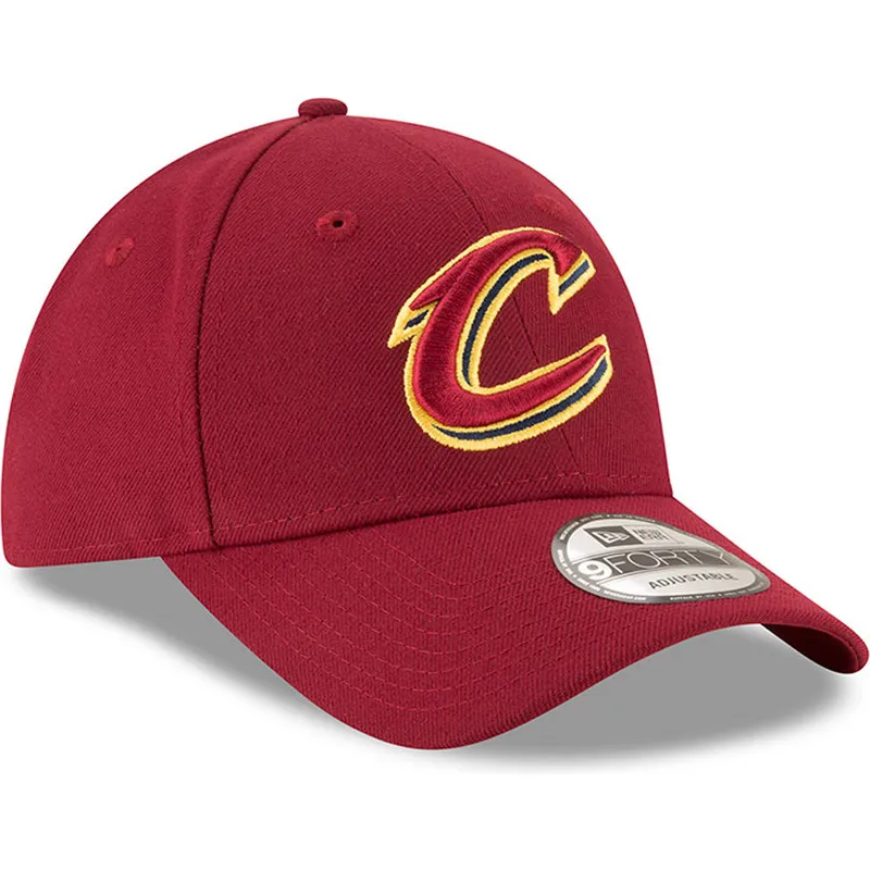 shapka-izvita-chervena-reguliruem-9forty-the-league-na-cleveland-cavaliers-nba-ot-new-era