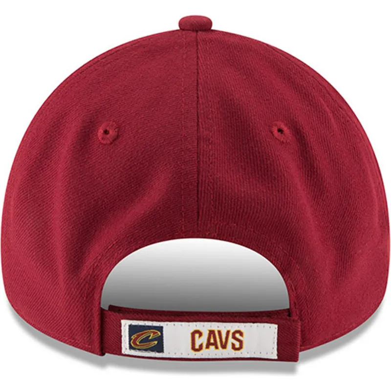 shapka-izvita-chervena-reguliruem-9forty-the-league-na-cleveland-cavaliers-nba-ot-new-era
