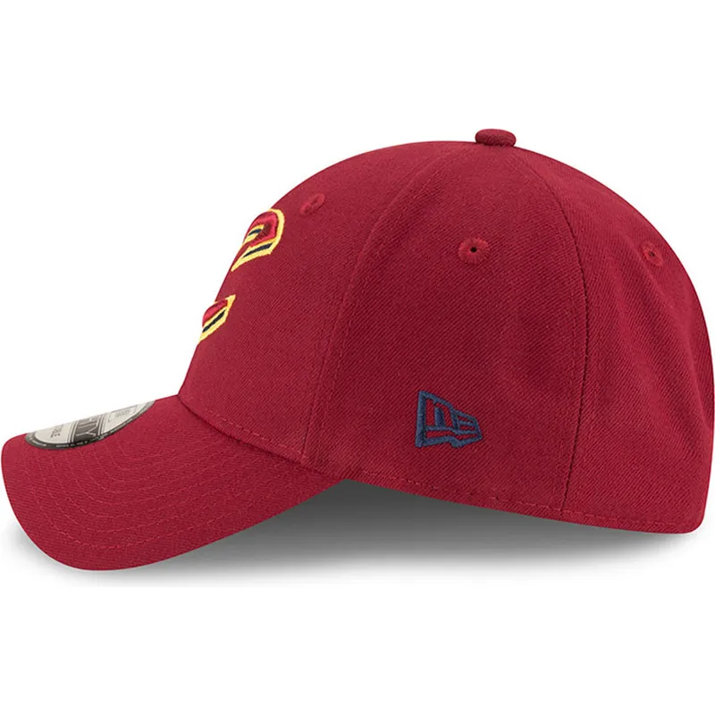 shapka-izvita-chervena-reguliruem-9forty-the-league-na-cleveland-cavaliers-nba-ot-new-era