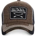 casquette-courbee-marron-ajustable-arrow02-von-dutch